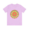 Vibrant Mandala Tee - Colorful and intricate t-shirt with a beautiful and intricate mandala design in various bright and bold colors