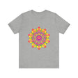 Vibrant mandala tee with a colorful floral design, perfect for adding a pop of color to your wardrobe