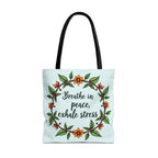 Beautiful and elegant flower crown tote bag with serene style design