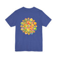 Vibrant Mandala Tee featuring intricate spiritual design for peace and harmony
