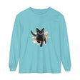 Black Cat Watercolor Splash T-Shirt featuring a playful feline design