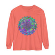 Colorful and intricate mandala design long sleeve t-shirt for a vibrant look