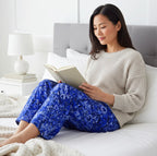 Blue Mandala Lounge Pants – Cozy Women’s Pajamas for Home Relaxation