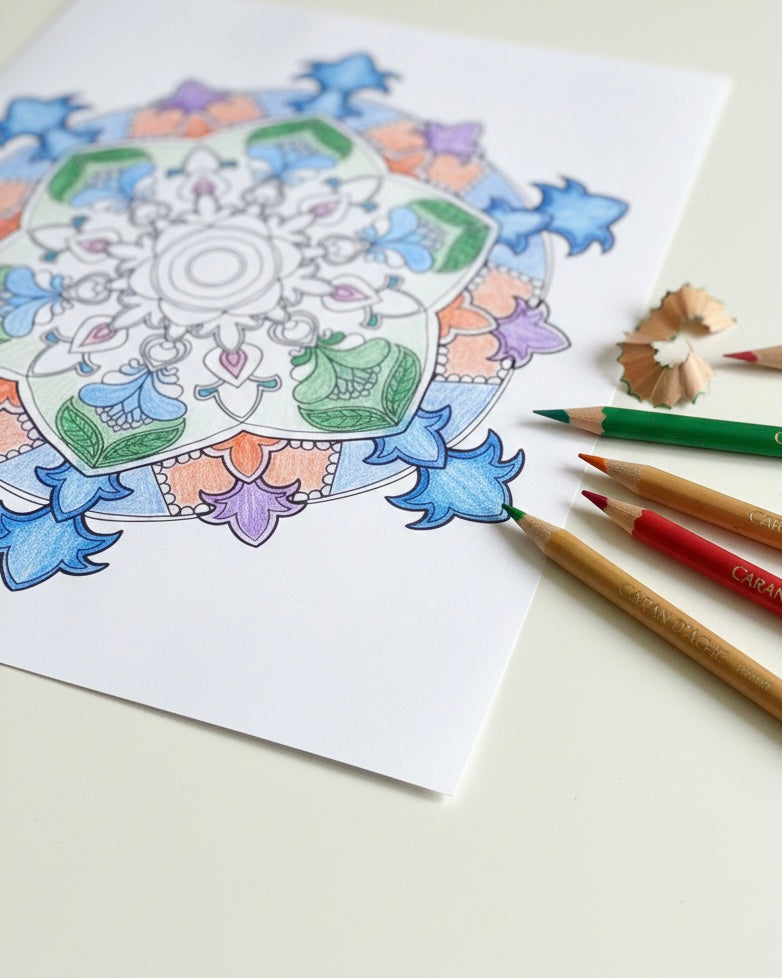 Mandala Coloring Pages - 16 Unique Hand-Drawn Designs PDF