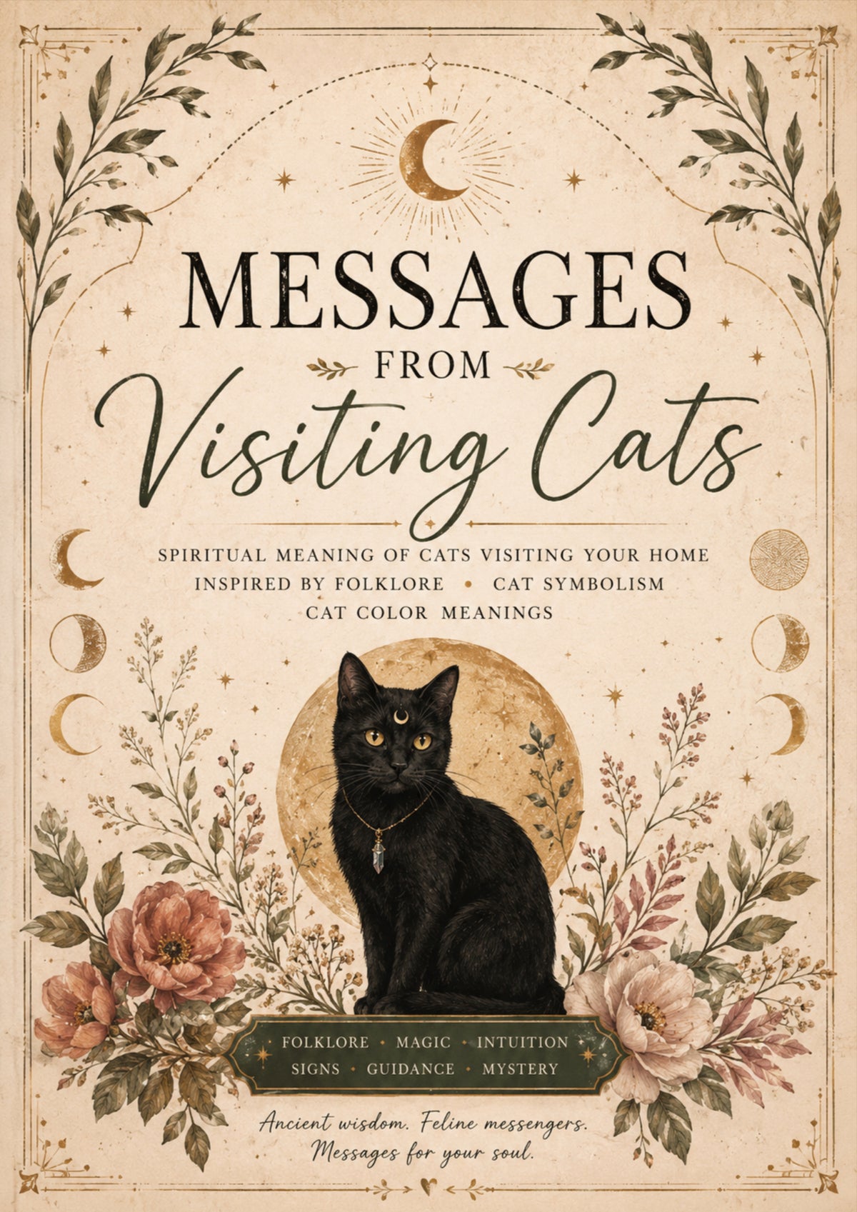 Messages from Visiting Cats — illustrated Journal for Cat Lovers (PDF Download - 22 Pages)