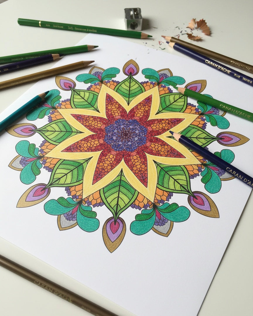 Mandala Coloring Pages - 16 Unique Hand-Drawn Designs PDF