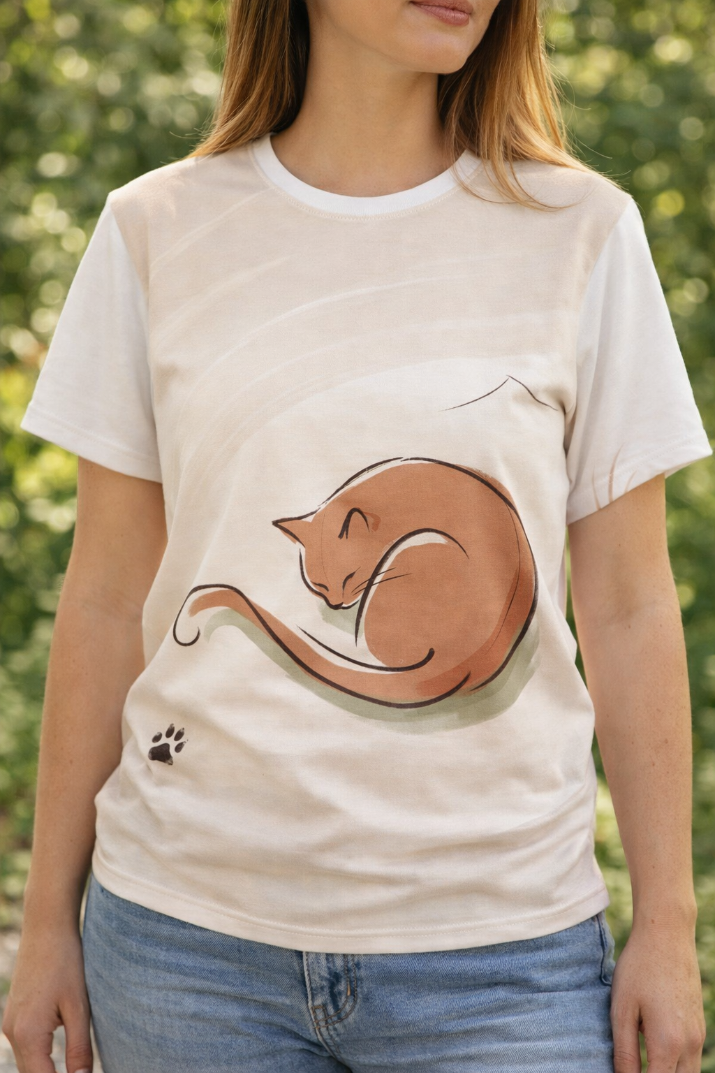 Gatto calligrafico accogliente