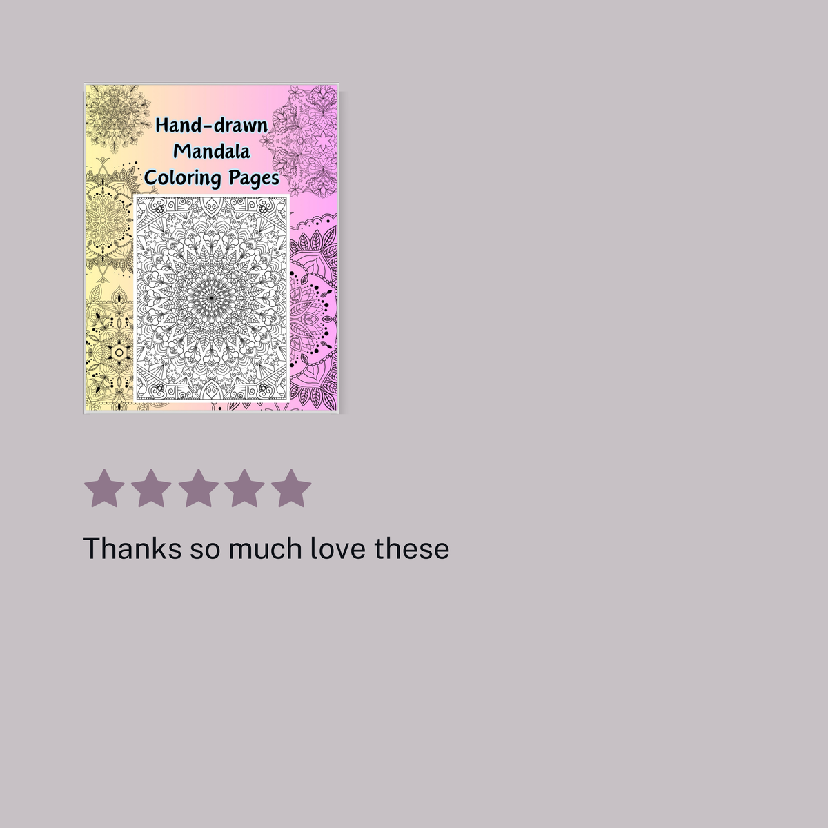 Hand-Drawn Mandala Coloring Pages Volume 6 PDF