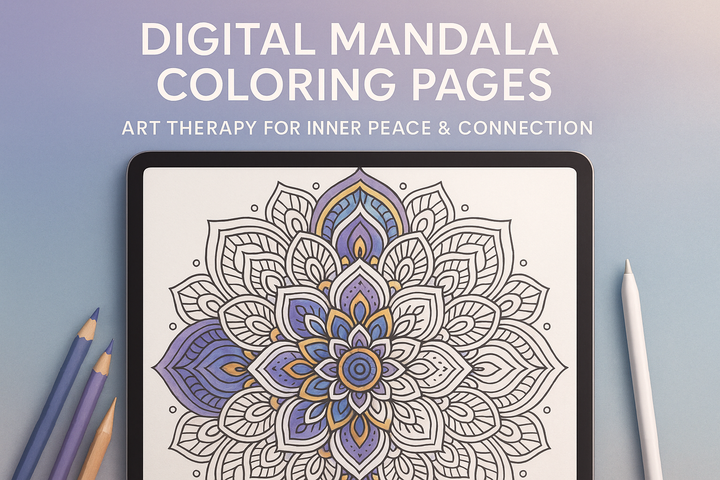 Printable Mandala Coloring Book Vol. 11 — 19 PDF Digital Pages • Digitally Hand-drawn art
