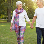 Watercolor Leggings & Scarf Set – Matching Artistic Women’s Outfit