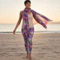 Watercolor Leggings & Scarf Set – Matching Artistic Women’s Outfit