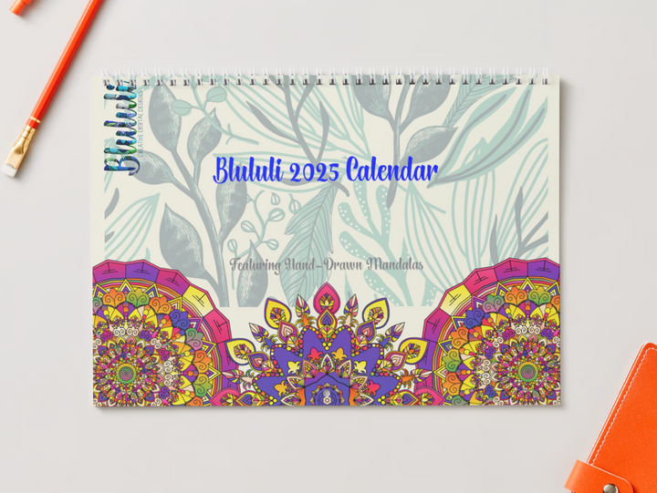 Close up of January page of 2025 calendar with holidays printable