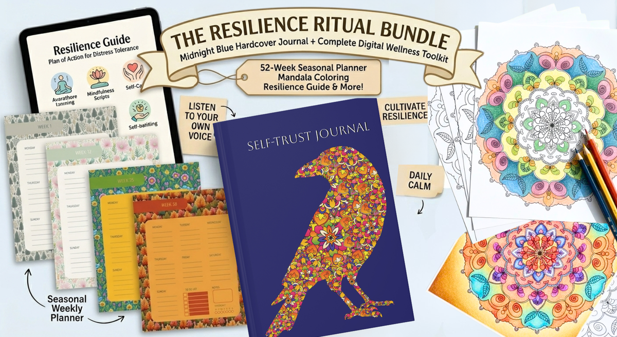 Resilience-building & Self-care bundle | Mindfulness and Self-Help kit