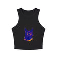 Abstract Blue Cat Watercolor Racerback Tank Top Tank Top - Blululi