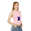 Abstract Blue Cat Watercolor Racerback Tank Top Tank Top - Blululi