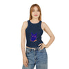 Abstract Blue Cat Watercolor Racerback Tank Top Tank Top - Blululi