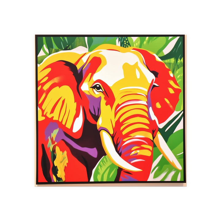 Abstract Elephant Art Print - Colorful Savanna Poster - Blululi