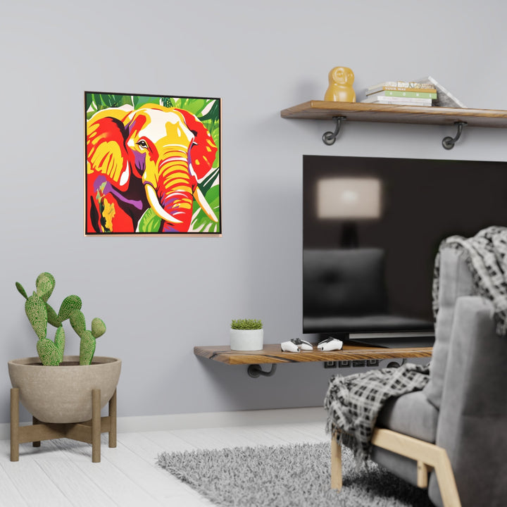 Abstract Elephant Art Print - Colorful Savanna Poster - Blululi