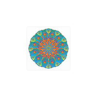 Abstract Geometric Mandala Poster - Colorful Art Print Poster - Blululi