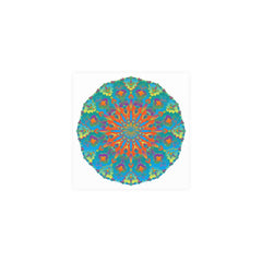 Abstract Geometric Mandala Poster - Colorful Art Print Poster - Blululi