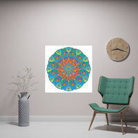 Abstract Geometric Mandala Poster - Colorful Art Print Poster - Blululi