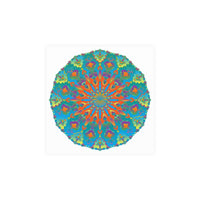 Abstract Geometric Mandala Poster - Colorful Art Print Poster - Blululi