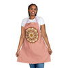 Apricot Mandala Apron - Hand Drawn Art All Over Prints - Blululi