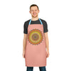 Apricot Mandala Apron - Hand - Drawn Art All Over Prints - Blululi