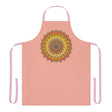 Apricot Mandala Apron - Hand - Drawn Art All Over Prints - Blululi