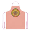 Apricot Mandala Apron - Hand - Drawn Art All Over Prints - Blululi