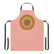 Apricot Mandala Apron - Hand - Drawn Art All Over Prints - Blululi
