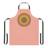 Apricot Mandala Apron - Hand - Drawn Art All Over Prints - Blululi