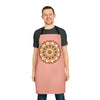 Apricot Mandala Apron - Hand Drawn Art All Over Prints - Blululi