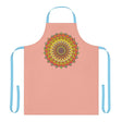 Apricot Mandala Apron - Hand - Drawn Art All Over Prints - Blululi