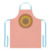 Apricot Mandala Apron - Hand - Drawn Art All Over Prints - Blululi