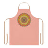 Apricot Mandala Apron - Hand - Drawn Art All Over Prints - Blululi