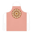 Apricot Mandala Apron - Hand Drawn Art All Over Prints - Blululi