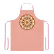 Apricot Mandala Apron - Hand Drawn Art All Over Prints - Blululi