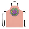 Apricot Mandala Apron - Psychedelic Art All Over Prints - Blululi