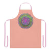 Apricot Mandala Apron - Psychedelic Art All Over Prints - Blululi