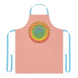 Apricot Mandala Apron - Vibrant Kitchen Art All Over Prints - Blululi