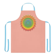 Apricot Mandala Apron - Vibrant Kitchen Art All Over Prints - Blululi