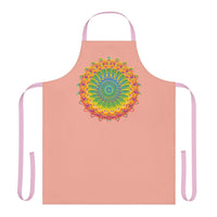 Apricot Mandala Apron - Vibrant Kitchen Art All Over Prints - Blululi