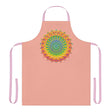 Apricot Mandala Apron - Vibrant Kitchen Art All Over Prints - Blululi