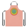 Apricot Mandala Apron - Vibrant Kitchen Art All Over Prints - Blululi