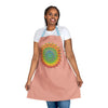 Apricot Mandala Apron - Vibrant Kitchen Art All Over Prints - Blululi