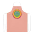 Apricot Mandala Apron - Vibrant Kitchen Art All Over Prints - Blululi
