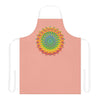 Apricot Mandala Apron - Vibrant Kitchen Art All Over Prints - Blululi