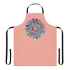 Apron, Hand drawn Mandala Art, Apricot All Over Prints - Blululi