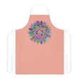 Apron, Hand drawn Mandala Art, Apricot All Over Prints - Blululi